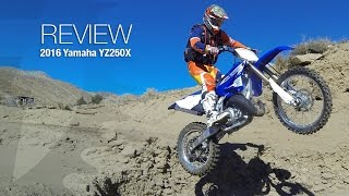 2016 Yamaha YZ250X Review  MotoUSA [upl. by Acsehcnarf]