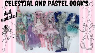 Monster High Custom Doll OOAK Collection  Episode 6 Pastel and Celestial Dolls [upl. by Anizor]