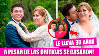 Alina Lozano SE CASÓ con Jim Velásquez de 30 años menor que ella [upl. by Amlez]