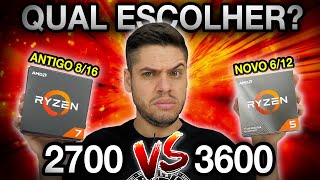 Qual COMPENSA Ryzen 7 2700 vs RYZEN 5 3600 MAIS NÚCLEOS ou MAIS NOVO QUAL ESCOLHER para GAMES [upl. by Brooks725]