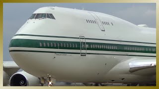 ✈️ STUNNING Departure of SAUDI ARABIAN VIP Boeing 747 from Hamburg Airport ✈️ [upl. by Annid988]