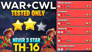 NEW TOP 11 TH16 WAR AND CWL BASE LINK ANTI 2 STAR WAR BASE LINKTH16 NEW CWL BASE WITH LINK COC [upl. by Saisoj]