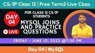 Free Live Class  Day 04  Python Class 12  MySQL [upl. by Cavuoto]