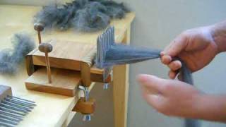 Combing Wool with Benjamin Green Standard Wool Combing Kit [upl. by Noeht797]