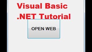 Visual Basic NET Tutorial 51  How to open a web page with VBNET application [upl. by Adnuahsar459]