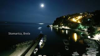 Makarska Riviera Beaches by Night in 4K Timelapse OFFICIAL VIDEO [upl. by Anaz]