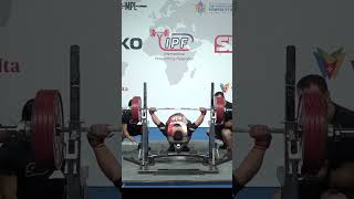 World SubJunior Record Bench Press equipped with 2505 kg by Jakub Golianek POL in 105kg class [upl. by Eeleak]