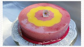 Entremet mousse fruits rouges et insert citron [upl. by Redman]