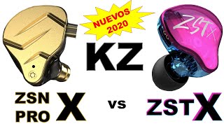 KZ ZSN PRO X vs KZ ZST X ¿Mejoras contra sus antecesores [upl. by Lleznov]