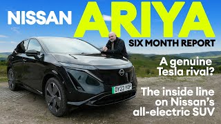 Nissan Ariya Six months report  A genuine Tesla rival  Electrifying [upl. by Atinreb]