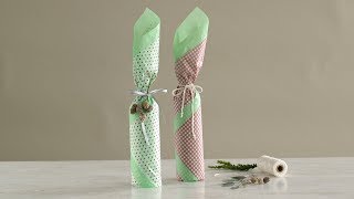 How to Wrap a Bottle Martha Stewart [upl. by Greenleaf]