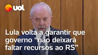 Lula sobre temporal no RS Nunca houve tanta chuva em um único lugar vamos recuperar os danos [upl. by Chadbourne]