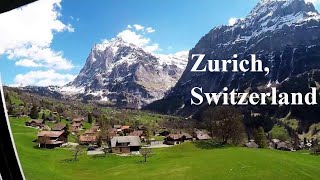 INTERLAKEN SWITZERLAND TRAIN SWITZERLAND TRAVEL DOCUMENTARY INTERLAKEN TO GRINDELWALD TRAIN [upl. by Laina]