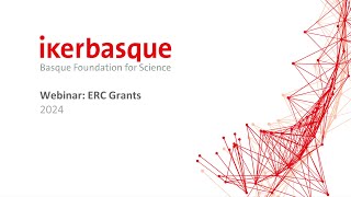 Ikerbasque Infoday ERC Grants 2024 [upl. by Ayekel]