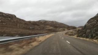 A838 Lairg to Tongue via Durness entire length time lapse [upl. by Aihsenod]