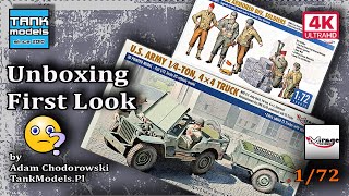 Unboxing 343  172 Jeep amp French 2nd Armored Div Soldiers  Mirage Hobby 72001213 [upl. by Guthrie229]