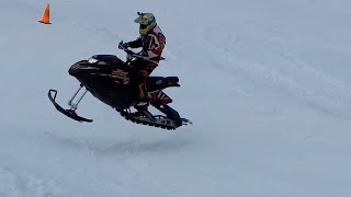 Riding Crashing Snow Hawk 600HO  JUST SNOWMOBILES [upl. by Gervase]