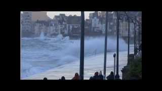 St Malo Le Sillon Grande Marée 2 février 2014 [upl. by Siraj]