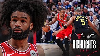 HIGHLIGHTS Chicago Bulls beat Jazz 119117 behind DeMar DeRozans 29 points [upl. by Mumford]