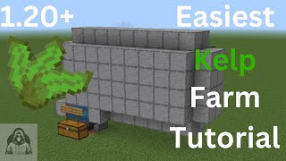 Easiest Kelp farm 120 BedrockJava Edition [upl. by Ayouqes137]