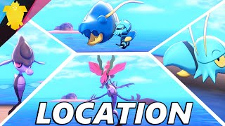 How to Catch Skrelp Dragalge Clauncher and Clawitzer in Pokemon Sword and Shield Isle of Armor [upl. by Lyell]