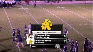 Football Wausau West vs Wausau East [upl. by Feldt371]