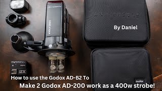 How To Affordably And Professionally Light Your Scene Using The Godox Adb2 With 2 Godox Ad 200s [upl. by Oralee]