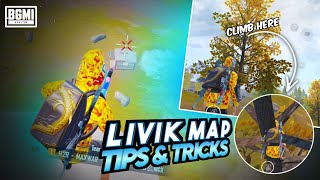 😱 Top 5 Livik map Secret Tips amp Tricks BGMI  pubg mobile ✅ ❌ BGMI 30 Update  Livik [upl. by Arihat]