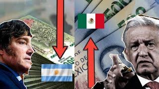 Peso Mexicano vs Peso Argentino la MONEDA MEXICANA arrasa en LATINOAMERICA [upl. by Gilges341]