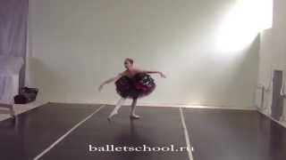 Swan Lake Odile variation Age 13 Russian ballerina [upl. by Odrautse586]