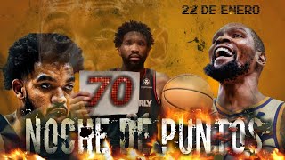 JOEL EMBIID con 70 puntos Históricos en aniversario de Kobe Bryant  Opaca a KD y Karl Anthony Towns [upl. by Namie]