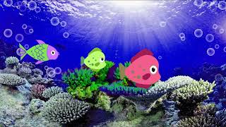 Lullaby calming undersea Fish animation for babies Lullaby fish Mozart Fish swimming Baby fish [upl. by Ogeid241]