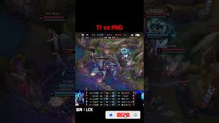 T1 VS PNG 하이라이트6 leagueoflegends lck [upl. by Kreg]