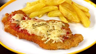 MILANESA NAPOLITANA 🍴 una receta de Cerdo muy CRUJIENTE [upl. by Ialokin]