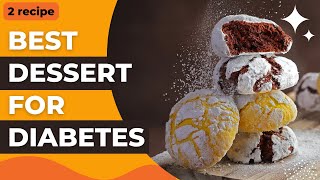 2 unbelievable sugar free desserts recipe for diabetes type 2 easy and creative [upl. by Suh939]