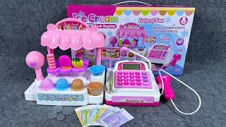 7 minutes satisfied Open the cute Pink Ice Cream store cash register ASMR review toys [upl. by Kelcy]