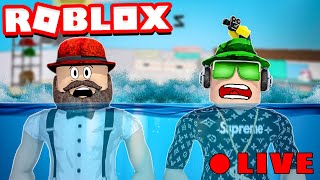 ESCAPE FLOOD IN ROBLOX Live Stream [upl. by Yelnek198]