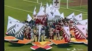 Sbandieratori Borghi e Sestieri Fiorentini Germania 74 Cerimonia Inaugurale Mondiali di Calcio [upl. by Kieger]