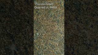 Stone Industry Jewels 15 Pocono Green India petrology graniteslabs granitecountertop [upl. by Mixam]