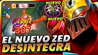 😱¡DESCUBRE el NUEVO BUFFAZO de ZED que DESINTEGRA con SUS NUEVOS ITEMS ABSURDOS [upl. by Annaig]