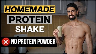 HOMEMADE Protein Shake Without SUPPLEMENTS  High Protein Recipe  Abhinav Mahajan [upl. by Netniuq]