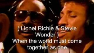 We are the world  USA Africa  singers name lyric [upl. by Dedra]