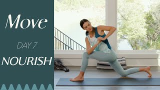 Day 7  Nourish  MOVE  A 30 Day Yoga Journey [upl. by Namyw]