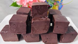 Only 2 ingredients chocolate fudge The best chocolate fudgeeasy chocolate fudge [upl. by Felicidad]