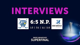 Interview Superfinal 2024 KlotenDietlikon Jets vs Zug United [upl. by Vevina113]