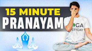 Daily Pranayama under 15Minutes  Breathing Exercises amp Yoga  Saurabh Bothra [upl. by Akeinahs]