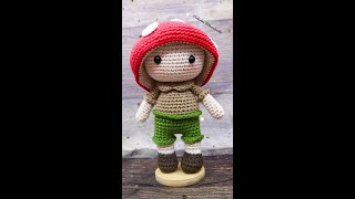 TREYTON THE TOADSTOOL AMIGURUMI CROCHET DOLL [upl. by Atiran]