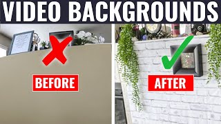 Professional DIY Video Backdrops for Under 20  Convert Dining Room into YouTube Studio [upl. by Alletse]