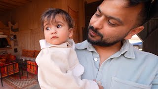 Driving in Sahara Desert MOROCCO with our ONE YEAR OLD 🐪 [upl. by Annoval]