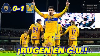 TIGRES SORPRENDE EN CU EN LIGA MX SEMIFINALES IDA APERTURA 2023  EN ZONA FUT [upl. by Ocirne604]